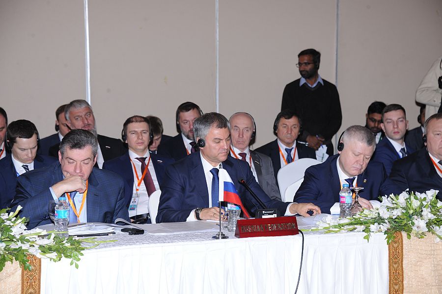 Со спикером парламента В.В. Володиным и коллегами-парламентариями